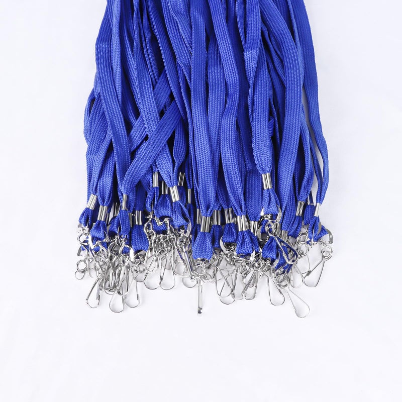HOSL 100 Pack Economy Badge Lanyards Business Card Lanyards ID Card Lanyards Employee Lanyards Students Lanyards Round 36 with Swivel Hook - Image 4